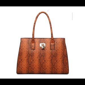 Snake Print Handbag